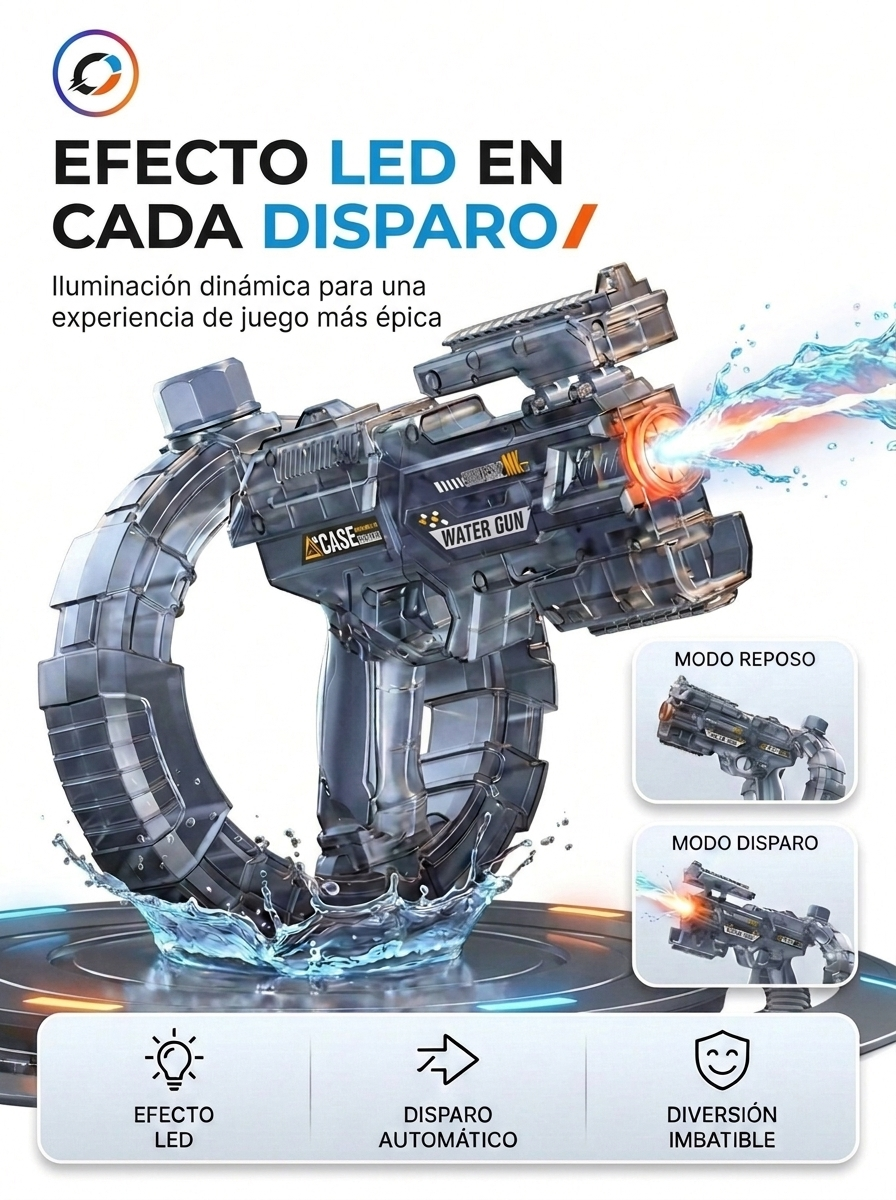 Pistola acuática electrica