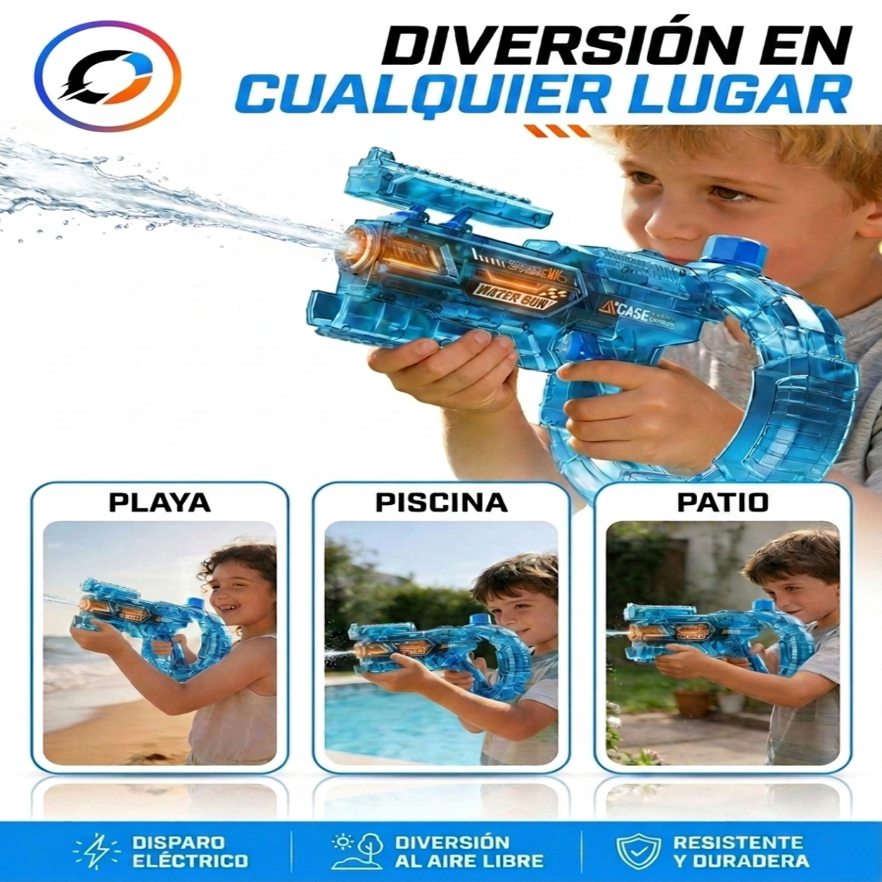 Pistola acuática electrica